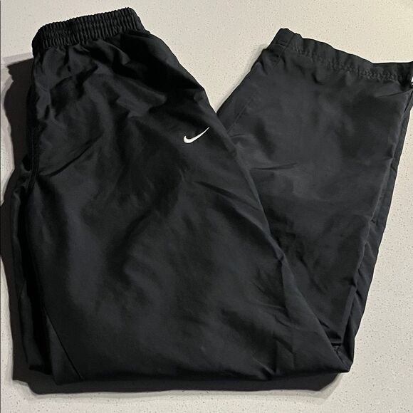 Nike Black Open Zip Ankle Nylon Jogger Size Small - Picture 1 of 10